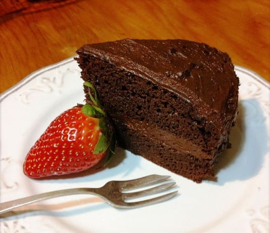 Healthy Rich Chocolate Cake - Flour Free - Sugar Free