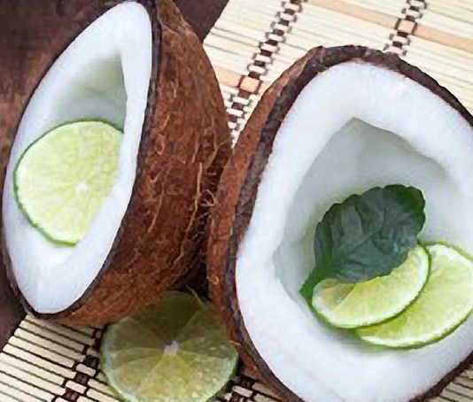 coconut oil post fresh coconut and lime