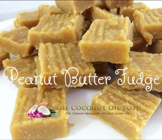 coconut oil post peanut butter fudge