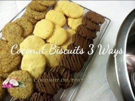coconut oil post coconut biscuits 3 ways
