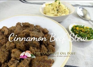 Coconut oil post Cinnamon Beef Stew