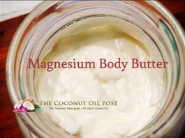 coconut oil post DIY magnesium body butter
