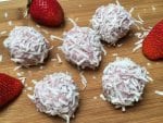 coconut oil post strawberry smoothie bliss balls 10